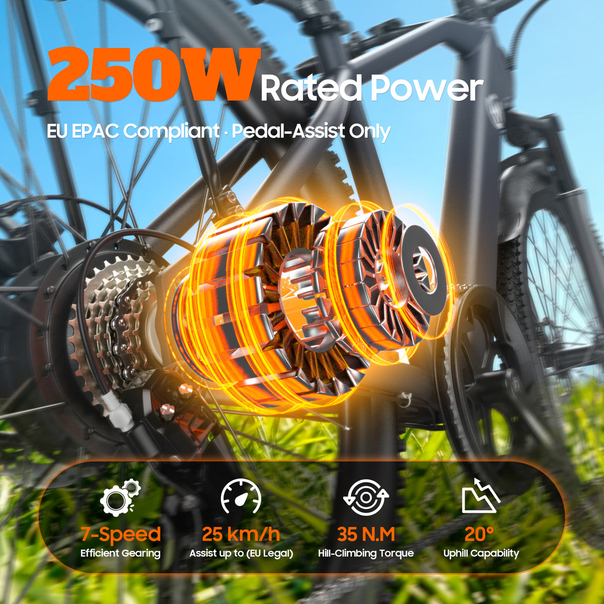 Veloflow L26D Electric City Bike (with Rack)