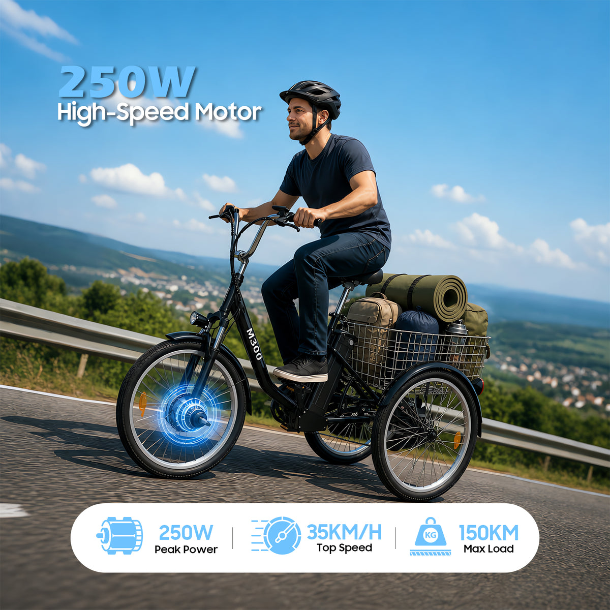 Veloflow M300 Electric Tricycle
