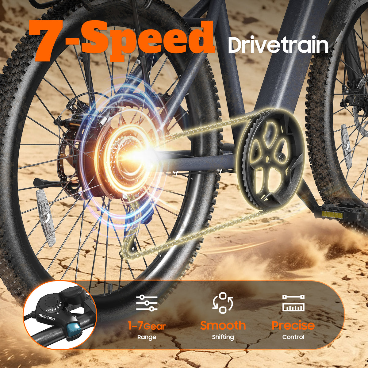 Veloflow L26D Electric City Bike (with Rack)
