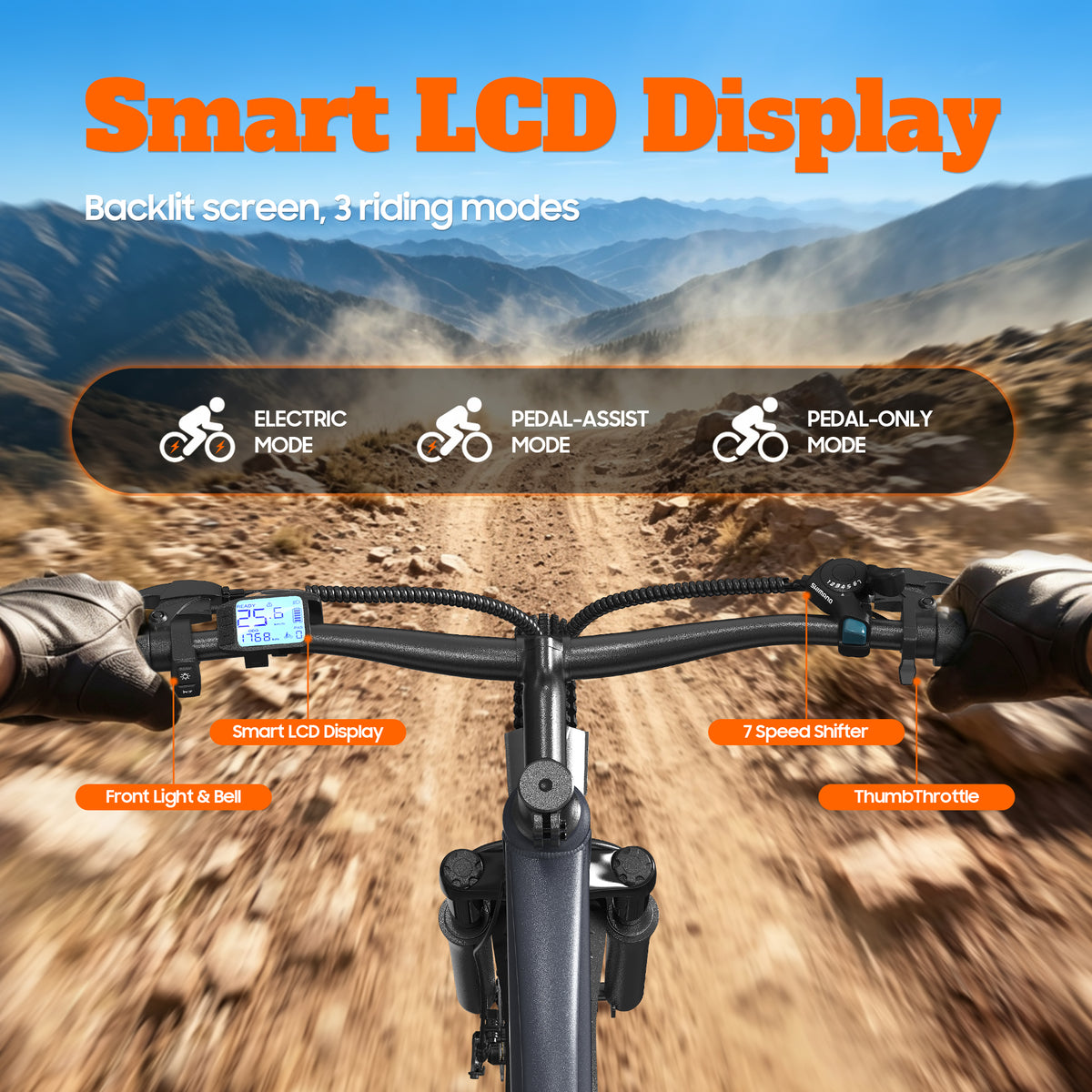 Veloflow L26D Electric City Bike (with Rack)