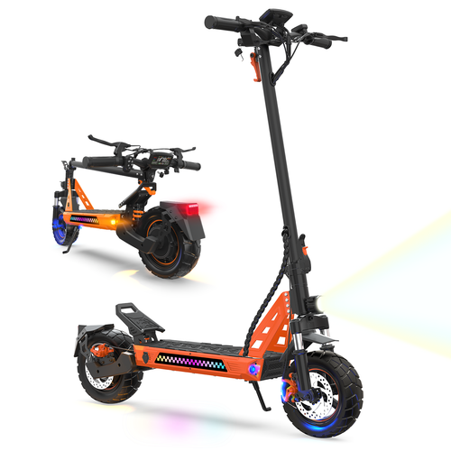 Veloflow E3 electric scooter with 1000W motor and off-road tires