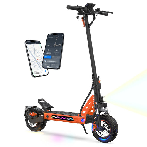 Veloflow E3 electric scooter, studio product photo